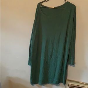 Green tunic top